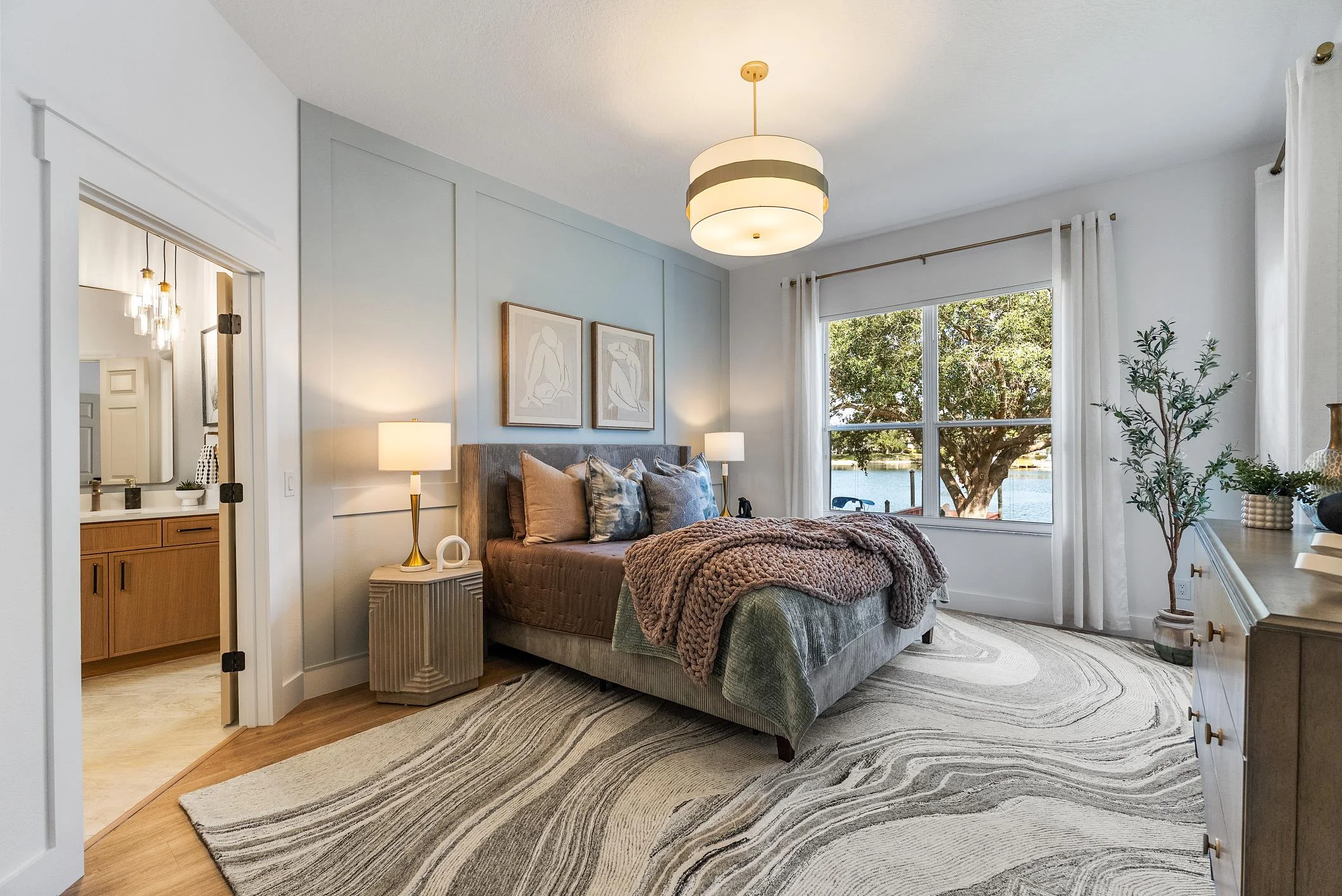 Luxury staged interior detail